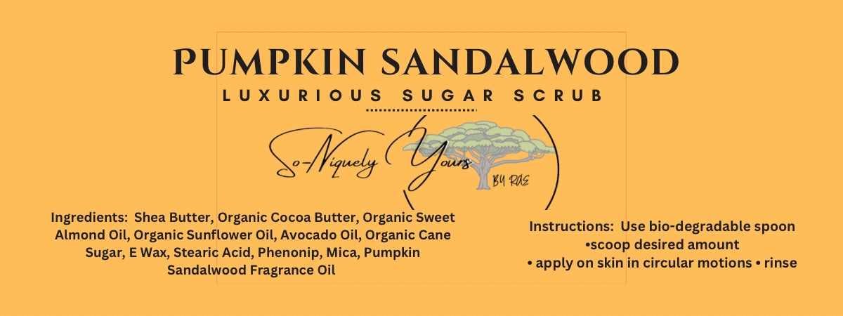 Sugar Scrub- Pumpkin Sandalwood